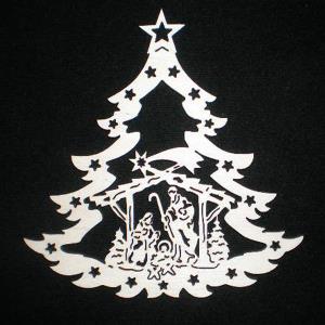 #940408 - Laser Cut Tree w/Crib