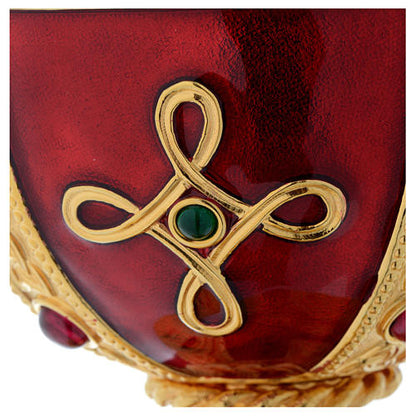 #2372 "The Visigoth" Chalice & Scale Paten | 8 3/8", 14oz. | Brass and Sterling Silver | 24K Gold Plated