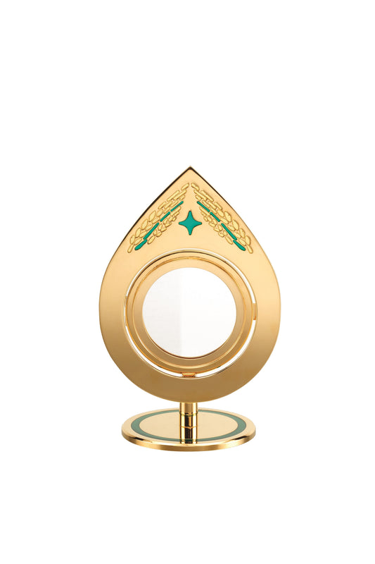 #7315 Chapel Ostensoria Monstrance | 24K Gold-Plated | Handmade In Spain