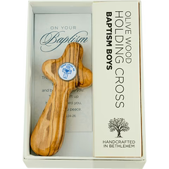 Boys Baptism - Medium Deluxe Comfort Cross in Gift Box