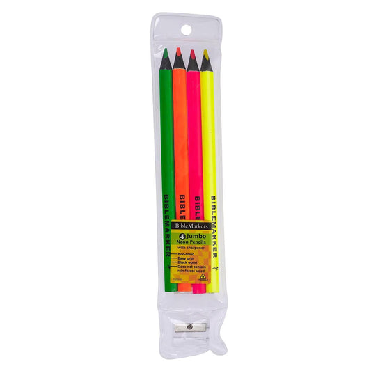 Assorted Colors Jumbo Dry Highlighter Bible Markers with Sharpener