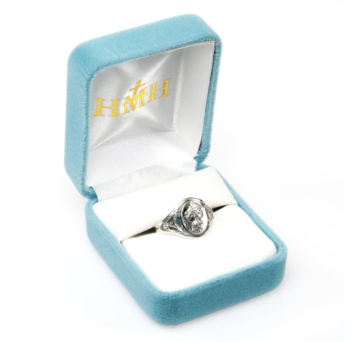 Sterling Silver Sacred Heart of Jesus Ring