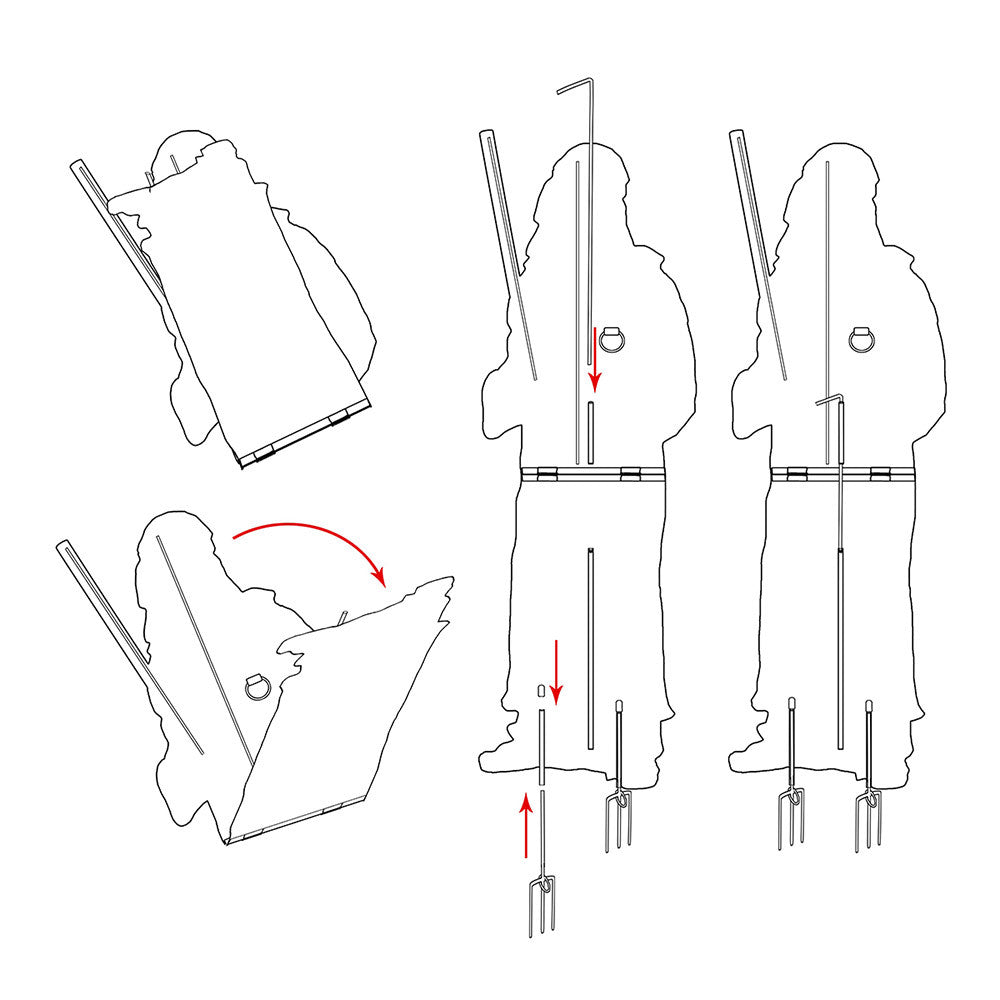 The Real Life Outdoor Nativity Set | 4 Pieces | Slim Metal | Easy Setup & Storage