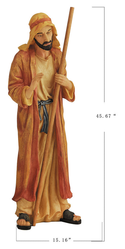 The Real Life Outdoor Nativity Set | 4 Pieces | Slim Metal | Easy Setup & Storage