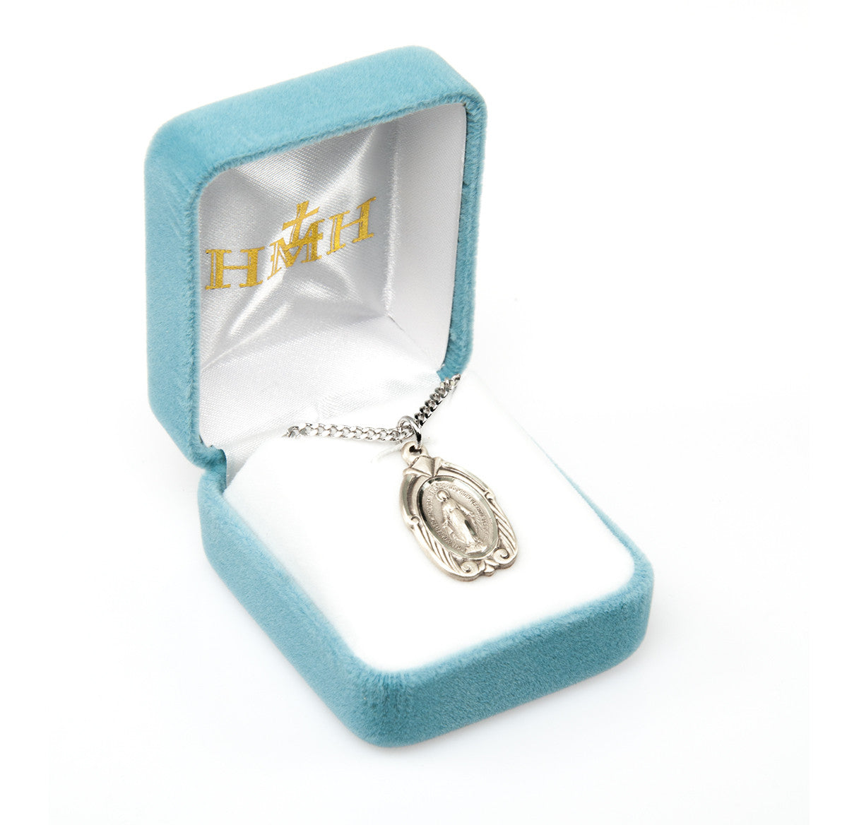 Sterling Silver Oval Miraculous Medal