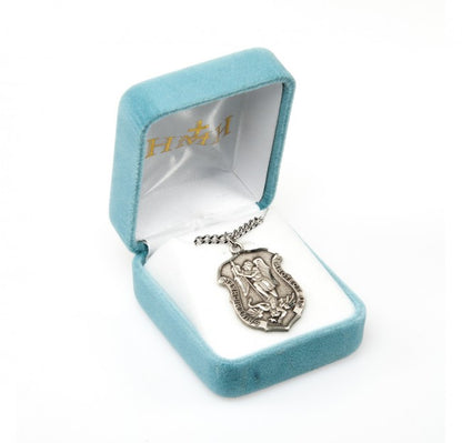 Sterling Silver Large St Michael Shield