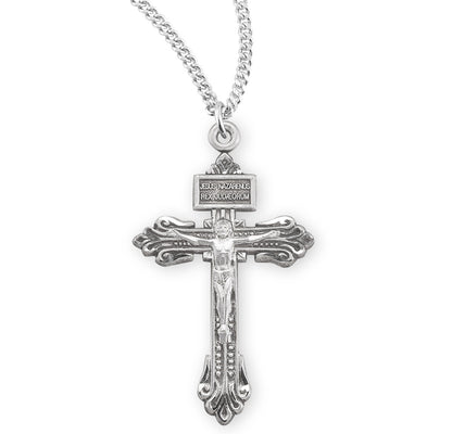 Sterling Silver Pardon Crucifix | 24" Chain