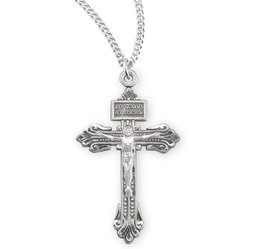 Sterling Silver Pardon Crucifix | 24" Chain