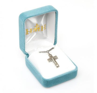 Sterling Silver Small Wide Crucifix