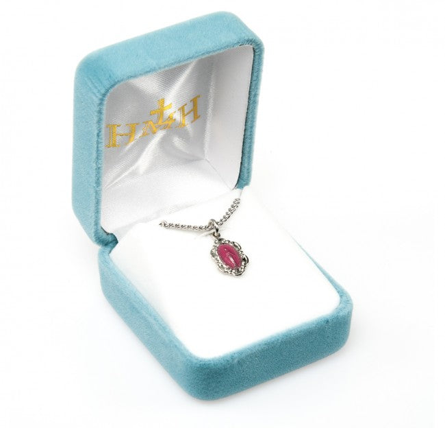Sterling Silver Small Baroque Pink Miraculous