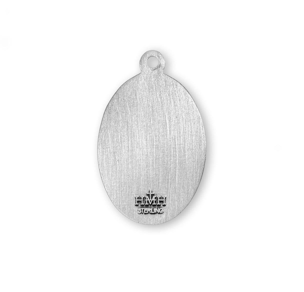 Patron Saint Jude Medium Oval Sterling Silver Medal | 20" Chain