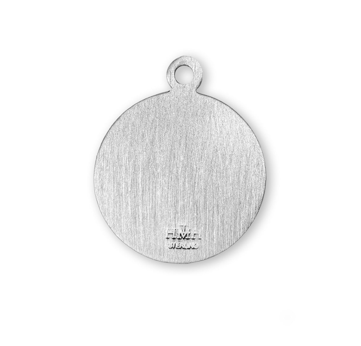 Saint Christopher Round Sterling Silver Medal