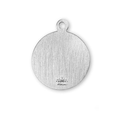 Saint Christopher Round Sterling Silver Medal