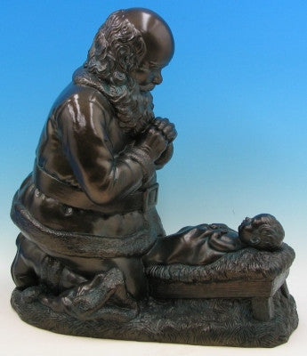 Kneeling Santa Indoor/Outdoor Statue