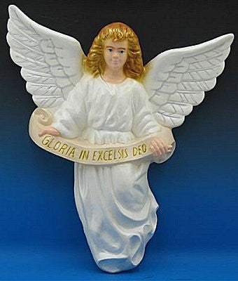 27" Hanging Gloria Angel Indoor/Outdoor Nativity Figure | Industrial-Grade Plastic | Multiple Finishes Available
