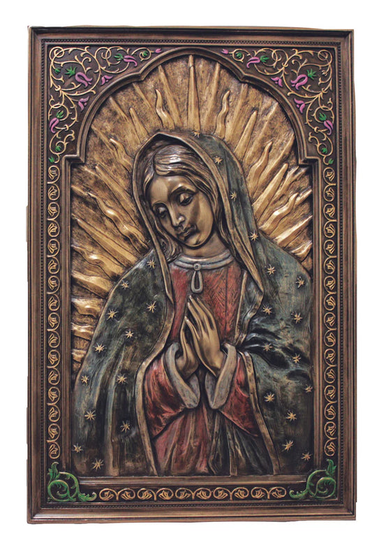 6" x 9" Our Lady of Guadalupe Plaque | Multiple Finishes