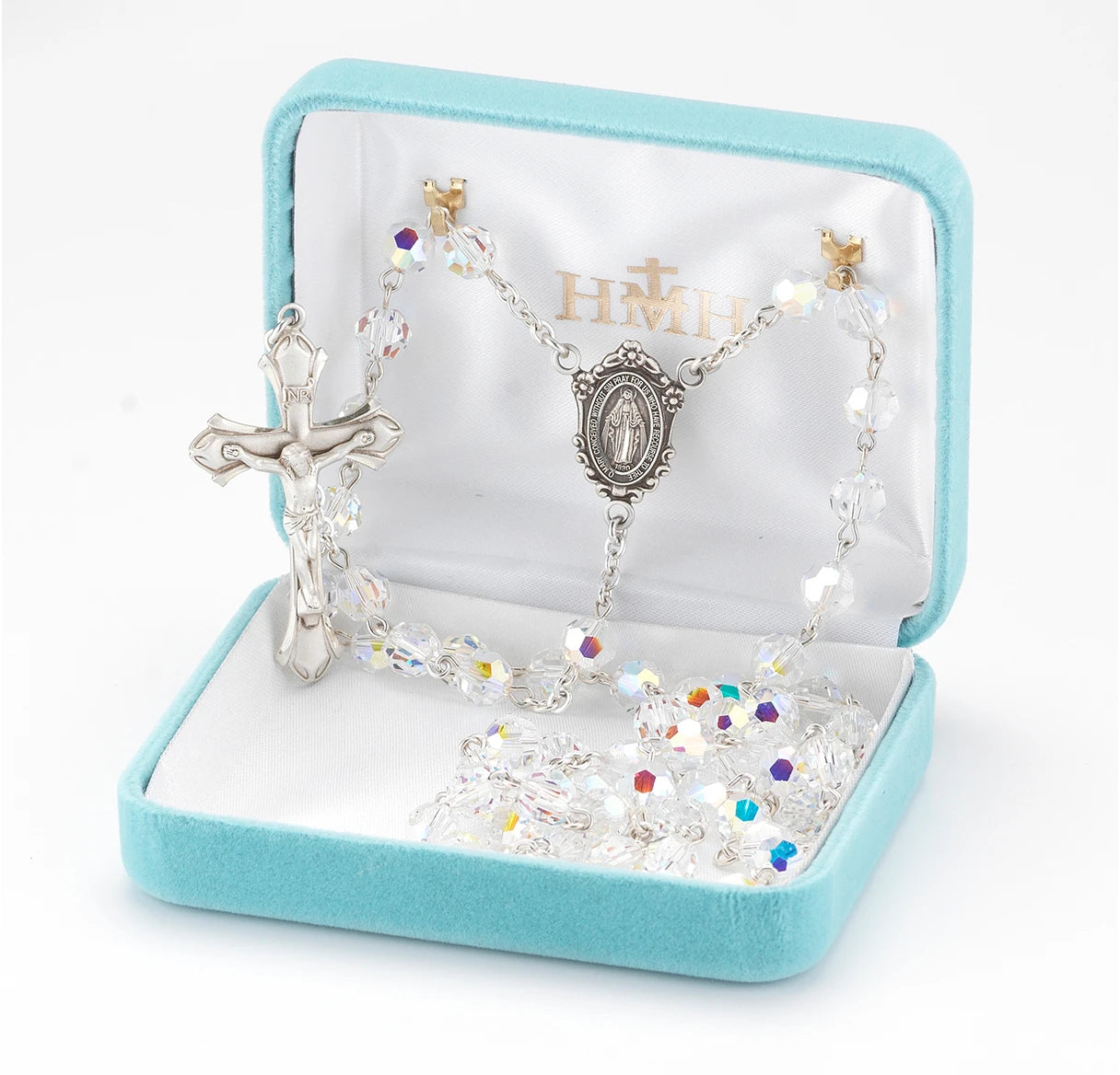 Aurora Swarovski Crystal 7mm Rosary