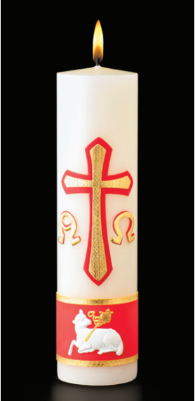 Ornamented Cirio 51% Beeswax Candle