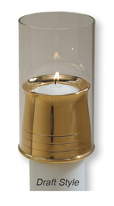 Bronze Pontifical Candle Follower