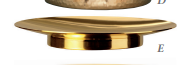 #2340 Grape & Wheat Chalice & Scale Paten | 7 1/2", 10 oz. | 24K Gold Plated