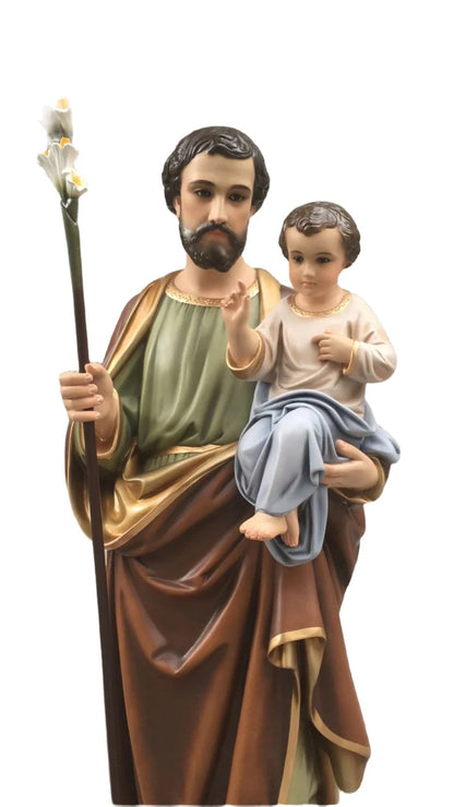 47" Saint Joseph Statue | Multiple Finishes Available | Made in Colombia