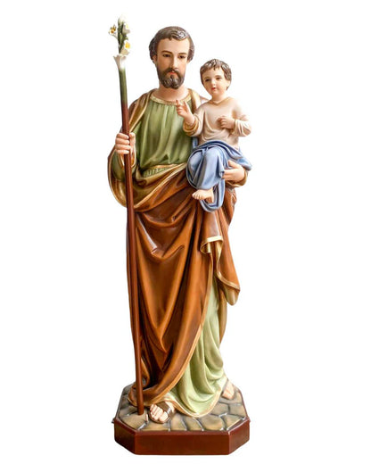 47" Saint Joseph Statue | Multiple Finishes Available | Made in Colombia