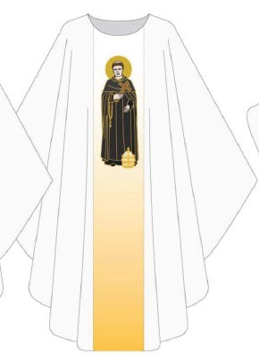St. Philip Benizi Custom Concelebrants Chasuble | Plain Collar | 100% Poly