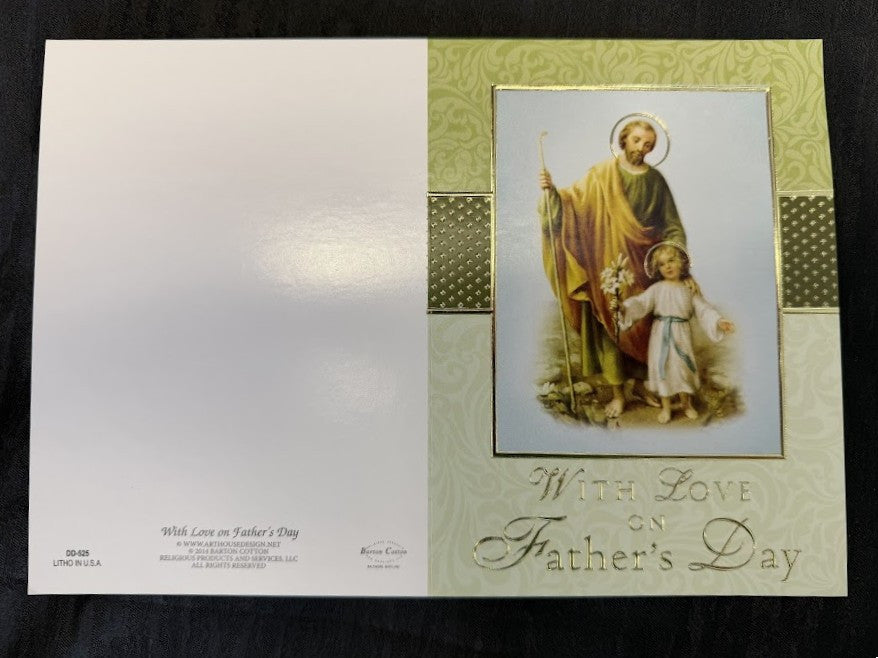 Father's Day Mass Card & Spiritual Bouquet Offering Envelope Kit | 100 Cards & 100 Envelopes