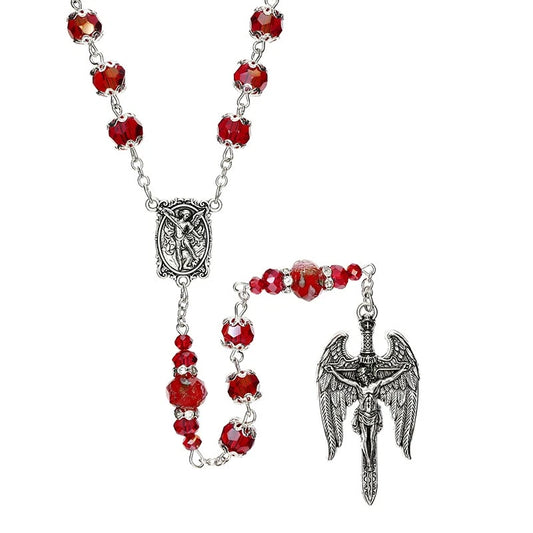 St. Michael Guilia Signorelli Rosary with Pouch