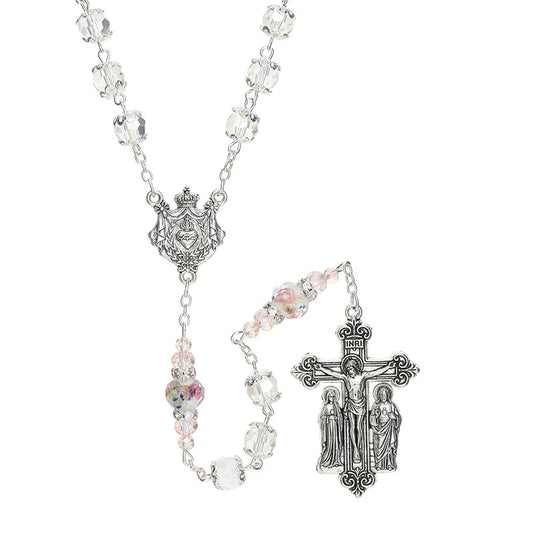 Sacred Heart Guilia Signorelli Rosary with Pouch