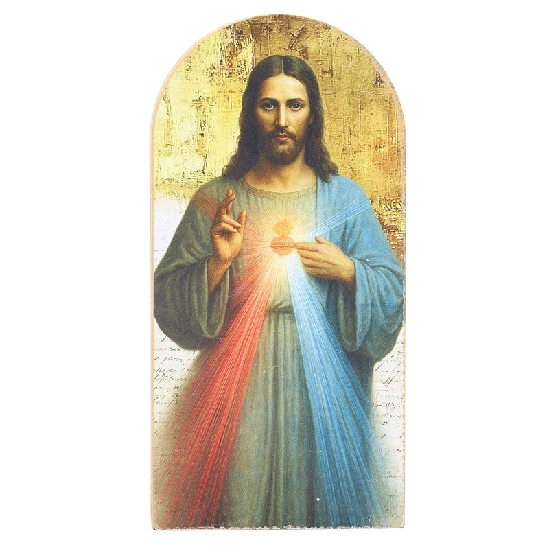 Divine Mercy Arched Plaque