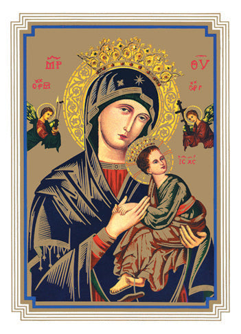 MB203 Our Lady of Perpetual Help Deceased Mass Card