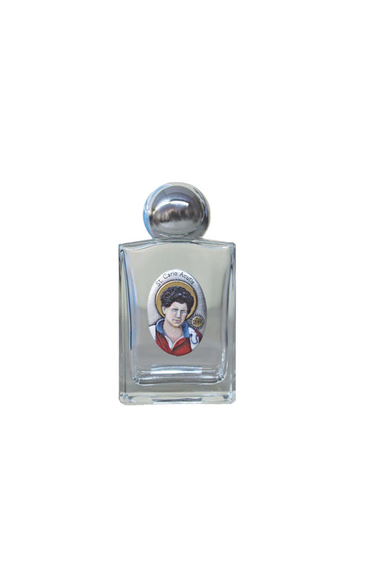 St. Carlo Acutis Glass Holy Water Bottle