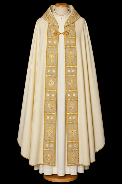 Ornate Italian Embroidered Cope | 100% Wool | All Colors