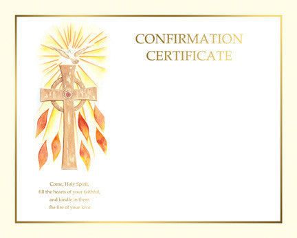 Create Your Own Spiritual Confirmation Certificates | Box of 50