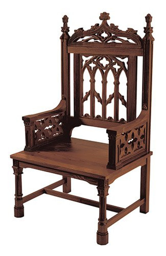 Walnut Canterbury Celebrant Chair