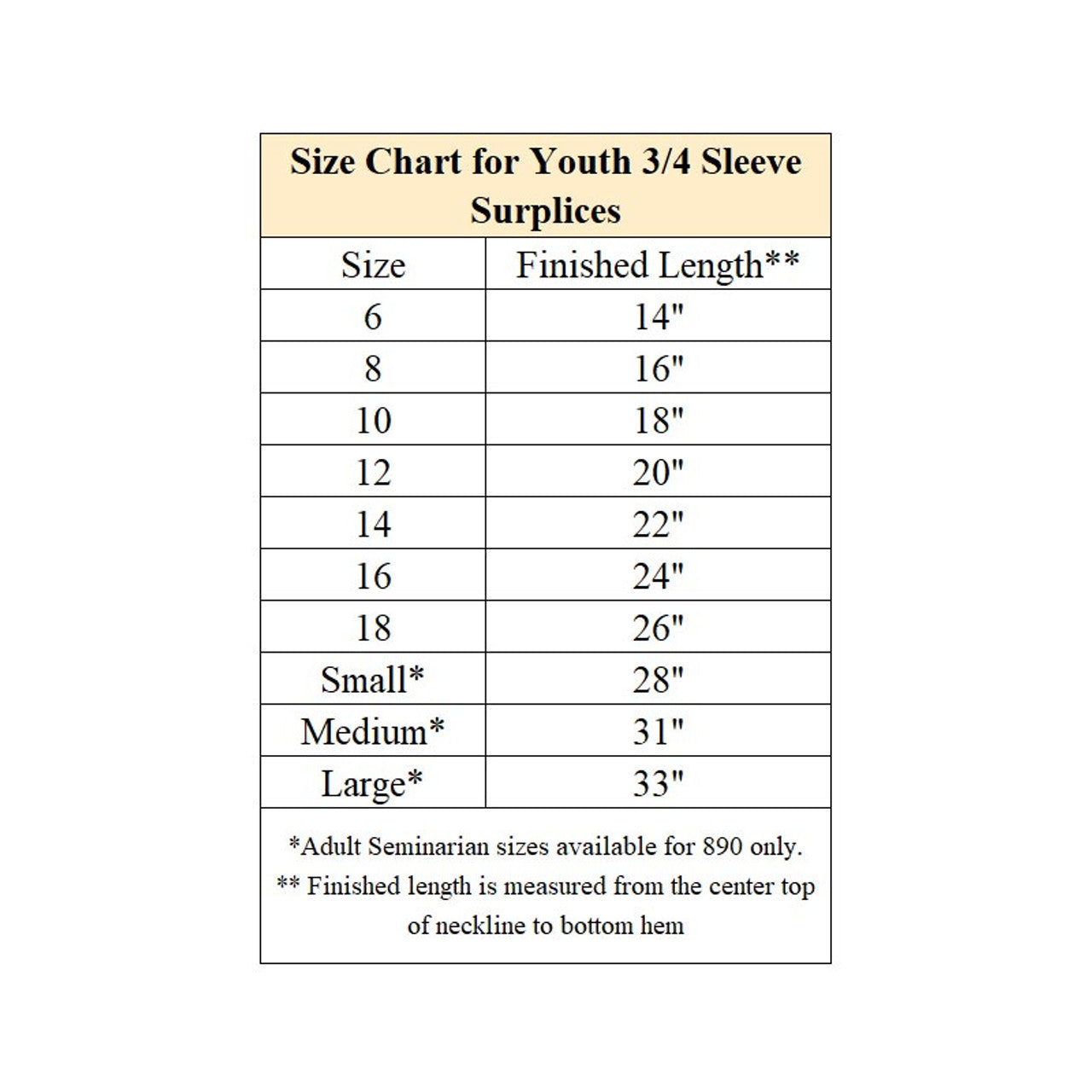 #890WHT Square Neck Surplice