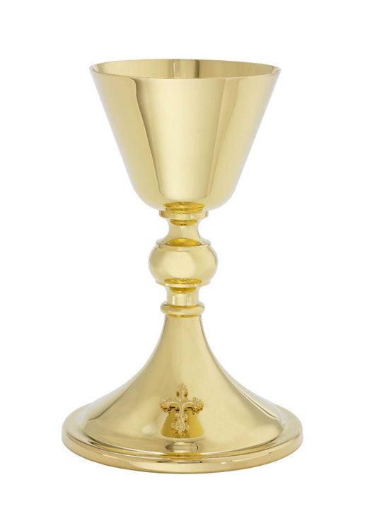 A101G Chalice & Paten | 8", 8oz. | 24K Gold Plated