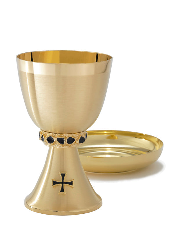 A113G Chalice & Paten | 6 3/4", 15oz. | 24K Gold Plated