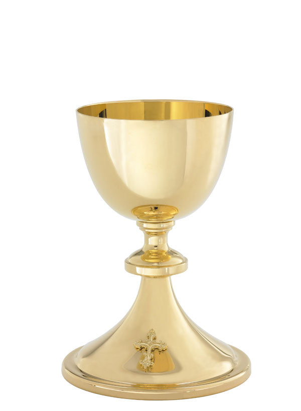 A165G Chalice & Paten | 7 1/4", 12oz. | 24K Gold Plated