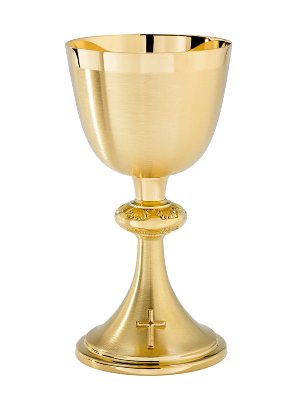 A186G Chalice & Paten | 8 1/4", 15oz. | 24K Gold Plated