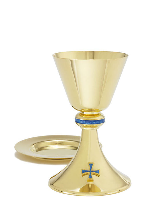 7", 8oz. Chalice & Paten | 24K Gold Plated