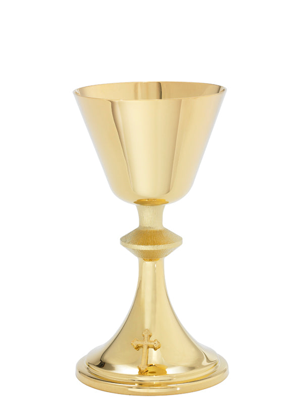 7 5/8", 8oz. Chalice & Paten | 24K Gold Plated