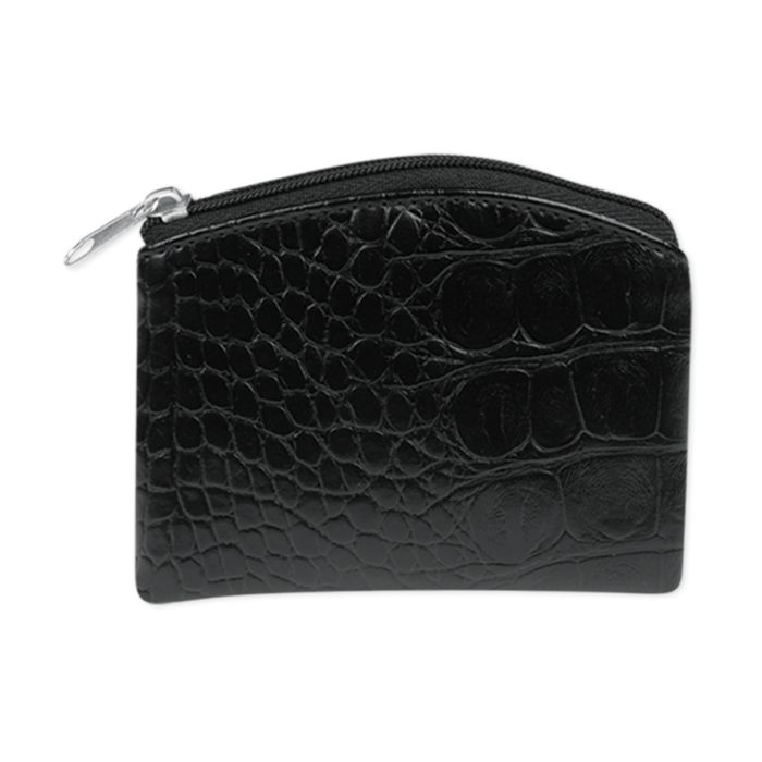 Faux Crocodile Skin Rosary Pouch
