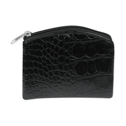 Faux Crocodile Skin Rosary Pouch