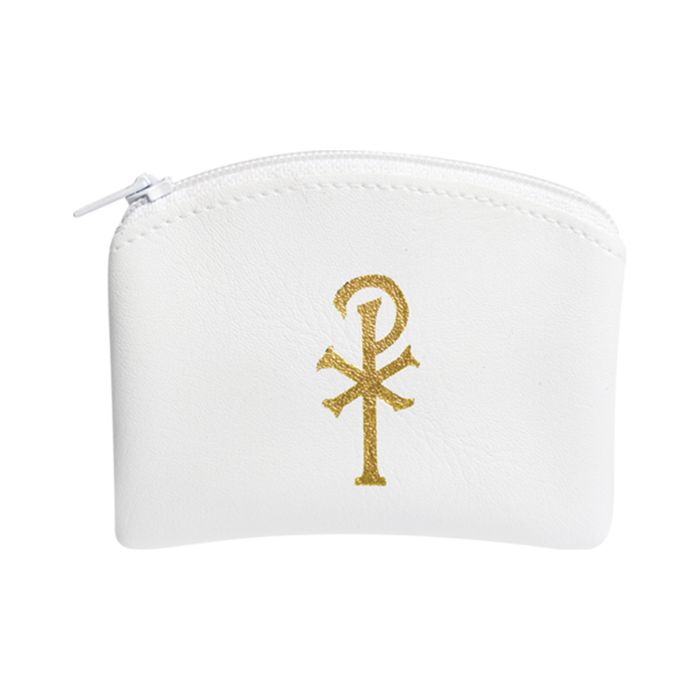 Calf Grain Vinyl Rosary Pouch