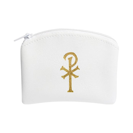 Calf Grain Vinyl Rosary Pouch