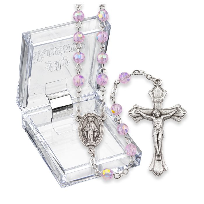 Aurora Borealis Birthstone Rosary