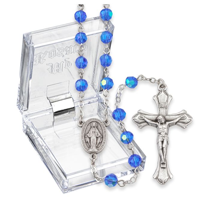 Aurora Borealis Birthstone Rosary