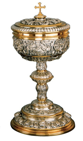 #AS-199-1 10 1/2" Ciborium | Sterling Silver | 24K Gold Lined